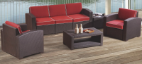 Комплект мебели RATTAN Premium 5 из дивана, двух кресел и двух столов