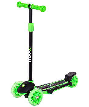 БЕЗ УПАКОВКИ Самокат 3-колесный Spike 3D 120/100 мм, зеленый БЕЗ УПАКОВКИ Самокат 3-колесный Spike 3D 120/100 мм, зеленый