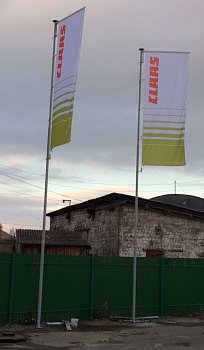 Флагшток уличный стационарный секционный Nordwerk БАННЕР 9 метров