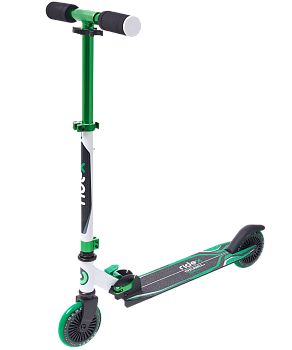 Самокат 2-колесный Rebel 125 мм, белый/зеленый