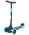 БЕЗ УПАКОВКИ Самокат 3-колесный Robin 3D, 120/90 мм, бирюзовый