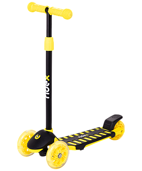 БЕЗ УПАКОВКИ Самокат 3-колесный Spike 3D 120/100 мм, желтый БЕЗ УПАКОВКИ Самокат 3-колесный Spike 3D 120/100 мм, желтый