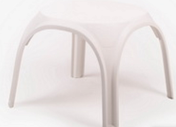 Столик TWEET пластиковый круглый, белый Столик TWEET пластиковый круглый, белый